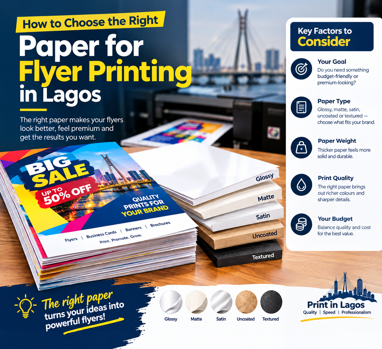 How to Choose the Right Paper for Flyer Printing in Lagos