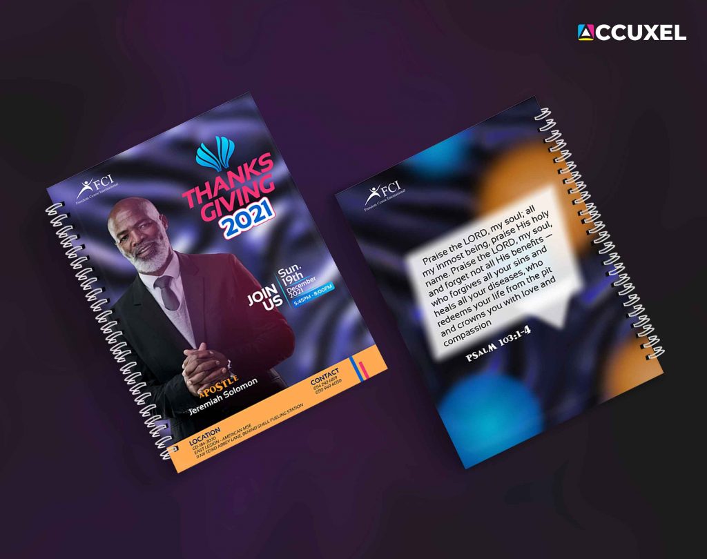 church printing jotter